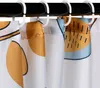 Relaxdays Duschvorhang mit Eulen, Bad Vorhang 180x200, Produktbild-Vorschau 5