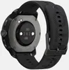 The back of a black smartwatch with a black strap is shown against a white background. Náhľad obrázku produktu