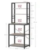 A diagram of a shelving unit with dimensions and weight capacities indicated. Náhled obrázku produktu