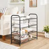 SONGMICS Schuhregal 4 Ablagen stapelbarer Schuh-Organizer Produktbild-Vorschau 3