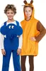 Two children wearing costumes, one as an elephant and the other as a mouse. Produktbild-Vorschau