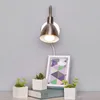Lindby Wandlampe Amrei, nickelfarben, 42cm, Stecker, Produktbild-Vorschau 3