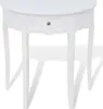 Tavolo consolle con cassetto Semicircolare bianco Anteprima dell’immagine prodotto 1