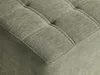BELIANI Pouf Hocker Grün Stoffbezug Gesteppt Quadratisch 38 Produktbild-Vorschau 5
