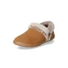 A single brown slipper with cream-colored fur lining is shown against a white background. Produktbild-Vorschau