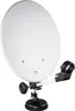 A satellite dish with a suction cup mount, shown against a white background. Produktbild-Vorschau