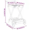 Teewagen 54x87x90 cm Massivholz Akazie Produktbild-Vorschau 8