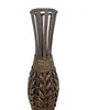 Bodenvase Blumenvase Pflanztopf Bambus Design Produktbild-Vorschau 3