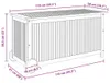 vidaXL Skrzynia ogrodowa na kółkach 113x50x58 cm z litego Podgląd zdjęcia produktu 8