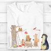 Mr. & Mrs. Panda T-Shirt Waldtiere Picknick - Weiß - Produktbild-Vorschau 3