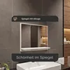 Lustro łazienkowe z półką białe- wys: 50 x szer: 60 cm - Podgląd zdjęcia produktu 8