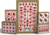39 tlg. Glas-Weihnachtskugeln Set in Hochglanz Vintage Rot Produktbild-Vorschau 4