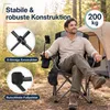 KOMFOTTEU, skladacia turistická stolička, nosnosť do 200 kg Náhľad obrázku produktu 5