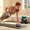 KM-Fit Ensemble d'haltères 18 kg avec support Haltères en Voir les images du produit 4