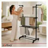 Asciugatrice pieghevole verticale con ruote, altezza 178 cm Anteprima dell’immagine prodotto 18