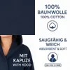 Betz Bademantel Frottee mit Kapuze TEDDY Farbe - dunkelblau Produktbild-Vorschau 4