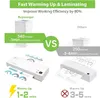Laminiergerät A4 Heiß/Kalt mit 40 Folien, 4-in-1 mit Produktbild-Vorschau 3