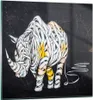 Bilder auf glas - Nashorn modern - 30x30cm - Glasbilder - Produktbild-Vorschau 1