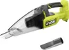 A Ryobi cordless handheld vacuum cleaner and an accessory nozzle are shown against a white background. Podgląd zdjęcia produktu