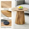 Runder Couchtisch 50 cm, Naturholzoptik, MDF, Produktbild-Vorschau 10