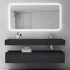doporro Mobile Bagno Sospeso 150cm Antracite Opaco con Anteprima dell’immagine prodotto 3