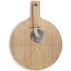 Livoo Pizza-Schneidebrett Set 30 cm Holz Produktbild-Vorschau 1