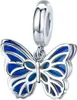 PANDACHARMS Schmetterling mit blauen Flügeln Charm Produktbild-Vorschau 1