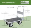 Plattformwagen 300 kg luftbereift Transportwagen Handwagen Produktbild-Vorschau 5