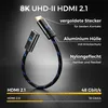 deleyCON 0,25m 8K HDMI 2.1 Verlängerungskabel für TV Stick Produktbild-Vorschau 4