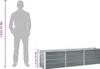 vidaXL Garten-Hochbeet Verzinkter Stahl 240×40×45 cm Grau Produktbild-Vorschau 7