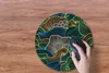 MuchoWow® Mauspad Mousepad Muster - Blumen - Glühen 40x40 Produktbild-Vorschau 4