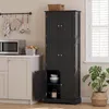 COSTWAY Hochschrank mit 6 Türen, 60 x 30 x 160 cm, Produktbild-Vorschau 7