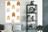 MuchoWow® Poster Kinder - Haus - Muster 80x120 cm - Produktbild-Vorschau 4