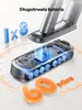 A product image displaying a cordless vacuum cleaner's battery and charging components, along with text and graphics related to battery life. Podgląd zdjęcia produktu