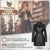 Damen Ledermantel Trenchcoat echtleder Mantel aus Lammnappa Produktbild-Vorschau 4