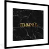 MuchoWow® Gerahmtes Poster Zitat - Kalender - März - Gold Produktbild-Vorschau 1