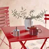 sweeek - Klappbarer Bistro-Gartentisch aus Stahl, 2 Produktbild-Vorschau 5