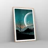 Gerahmtes Poster - Rahmen in heller Eiche - Himmel Nacht Produktbild-Vorschau 8