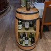 Dřevěný sud, vinotéka v retro stylu, dřevěný stojan na Náhled obrázku produktu 2