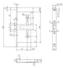 Panikschloss Stahltürschloss für FH Tür 65/72/9 1759 PZW Produktbild-Vorschau 2
