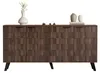 Moderner Sideboard mit 4 Türen in dunkler Holzmaserung, Produktbild-Vorschau 1
