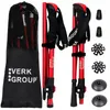Set Di 3 Bastoni Da Nordic Walking Rossi (30) Anteprima dell’immagine prodotto 1