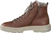 A side view of a brown leather boot with laces and a zipper. Anteprima dell’immagine prodotto