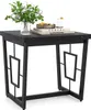 Table d'appoint carrée COSTWAY, table basse aspect marbre Voir les images du produit 1