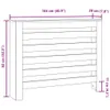 vidaXL Habillage de radiateur Blanc 104x20x82 cm Bois Voir les images du produit 8