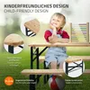 ML-Design Kindersitzgruppe 3tlg. klappbar, Natur/Grün, Produktbild-Vorschau 3