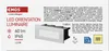 LED orientační svítidlo AMAL vestavné, 12 x 5 cm, 1,5 W, teplá bílá, IP65 Náhled obrázku produktu