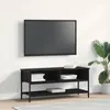 vidaXL Meuble TV noir aspect chêne 100 x 35 x 45 cm Voir les images du produit 2