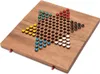 A Chinese Checkers board game with colorful marbles arranged in their starting positions. Produktbild-Vorschau