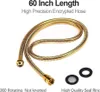 Goldener Duschschlauch 1,5 m flexibel Edelstahl Produktbild-Vorschau 3